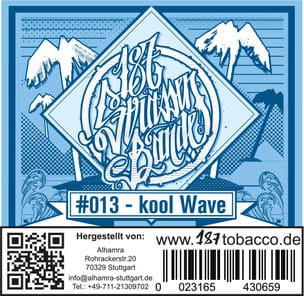 187 Strassenbande Tabak Kool Wave 200 g unter Shisha Tabak / 187 Strassenbande Tabak