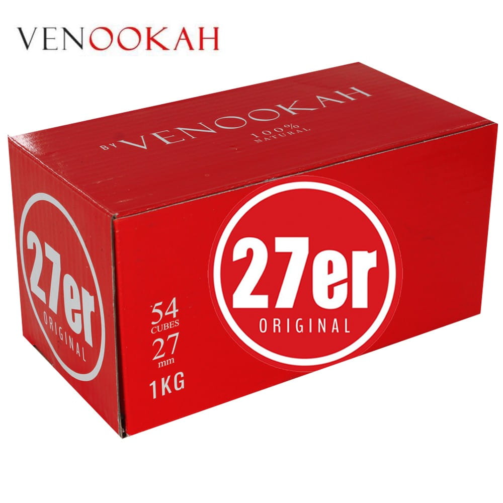 27er Shisha Kohle Venookah Original - 1 KG unter Shisha Kohle / Naturkohle / 27er Original