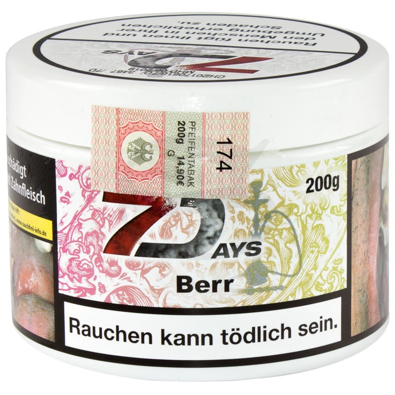 7 Days Tabak - Berr 200 g unter Shisha Tabak / 7 Days Classic Tabak