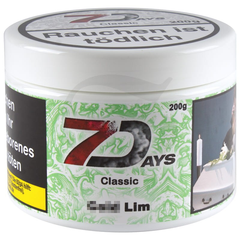 7 Days Tabak - Cold Lim 200 g unter Shisha Tabak / 7 Days Classic Tabak