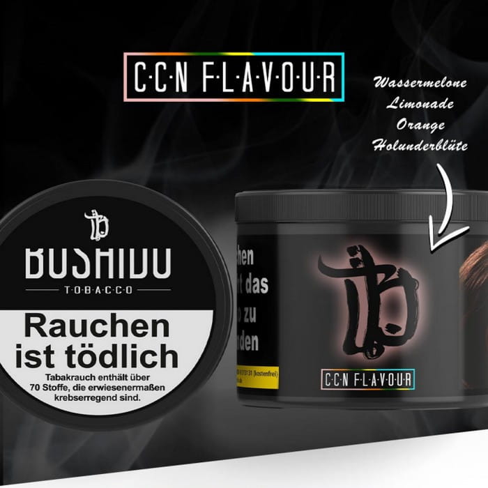 Bushido Tabak - CCN Flavour 200 g unter Shisha Tabak / Bushido Tabak
