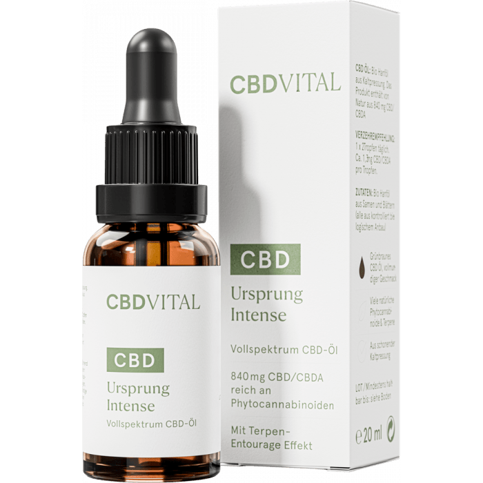 CBD Vital Bio Vollspektrum l URSPRUNG Intense -10- 20ml unter CBD l