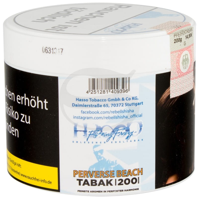 Hasso Tabak - Perverse Beach 200 g unter Shisha Tabak / Hasso Tabak / Hasso Fucking Freezy