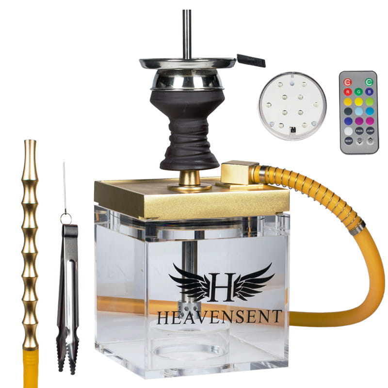 Heavensent Cube Shisha 3-0 - Gold