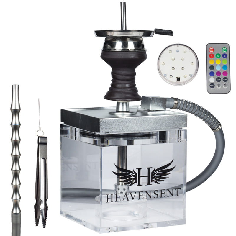 Heavensent Cube Shisha 3-0 - Silber unter Shishas / Heavensent Shisha / Cube Shisha