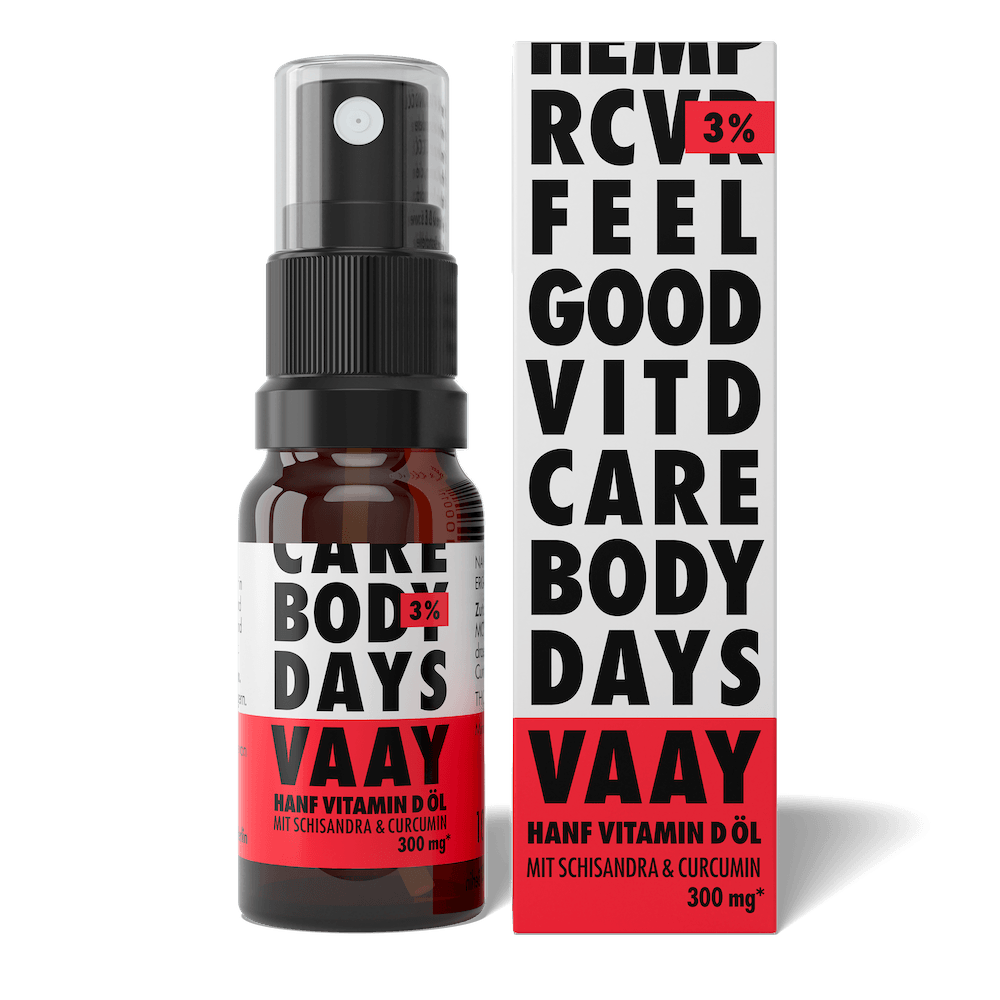Vaay Hanf Vitamin-D Öl unter CBD Mundspray